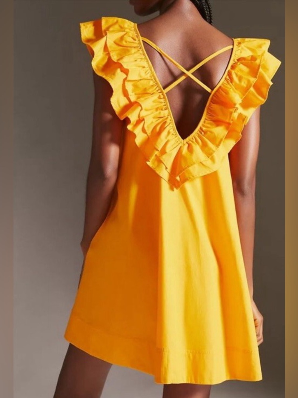 Maeve Ruffle Tunic Mini Dress - Picture 2 of 8